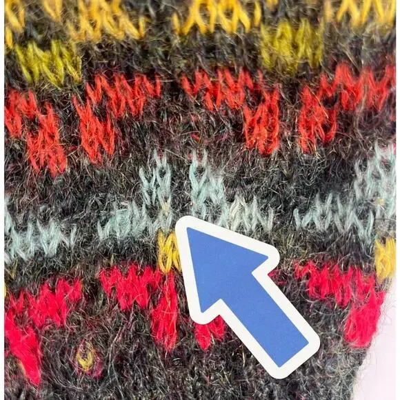 United Colors of Benetton Vintage Cardigan ASO Nadine Butler Hurley Twin Peaks S - Picture 16 of 16